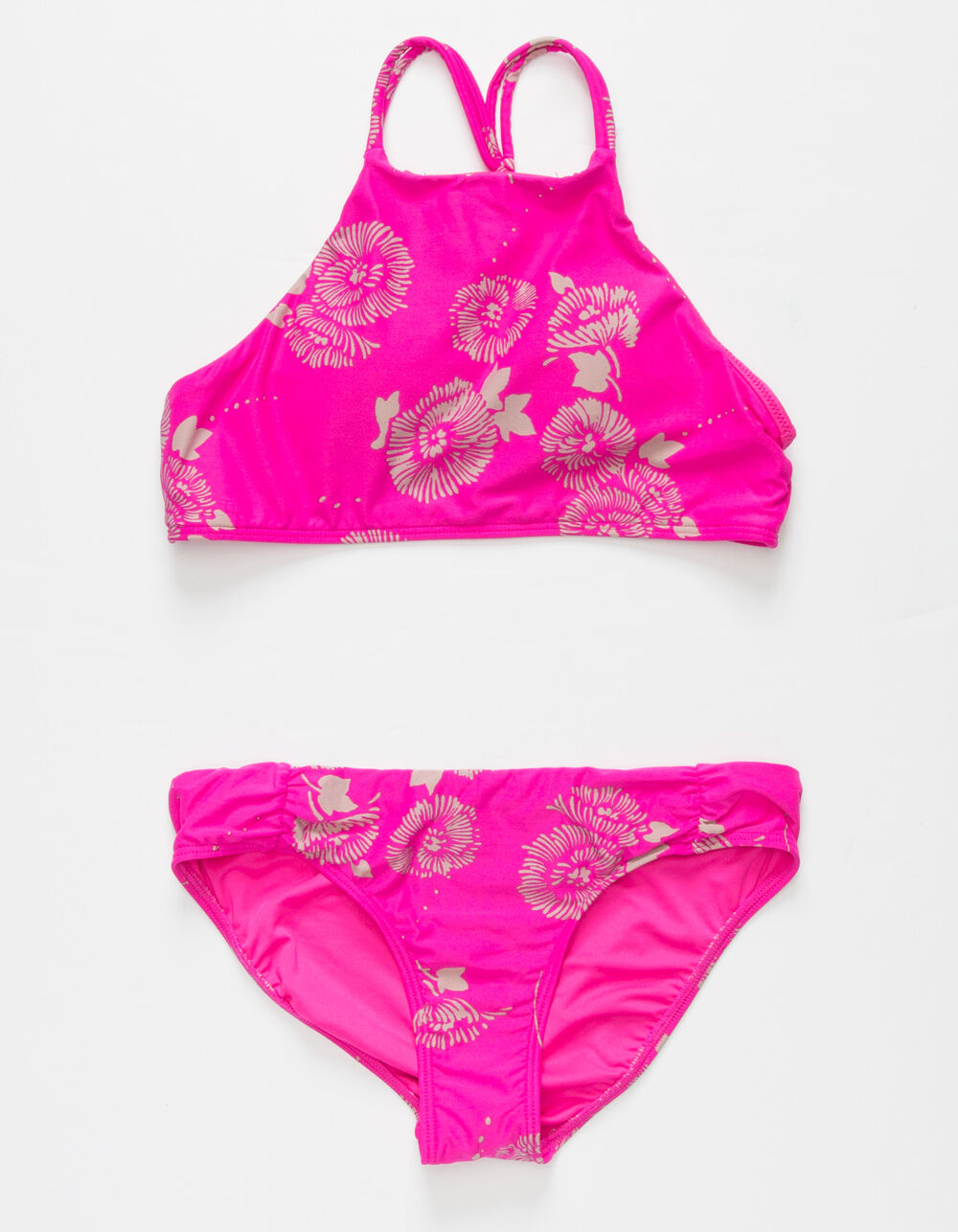 O'NEILL Hillary High Neck Girls Bikini Set - HOT PINK | Tillys