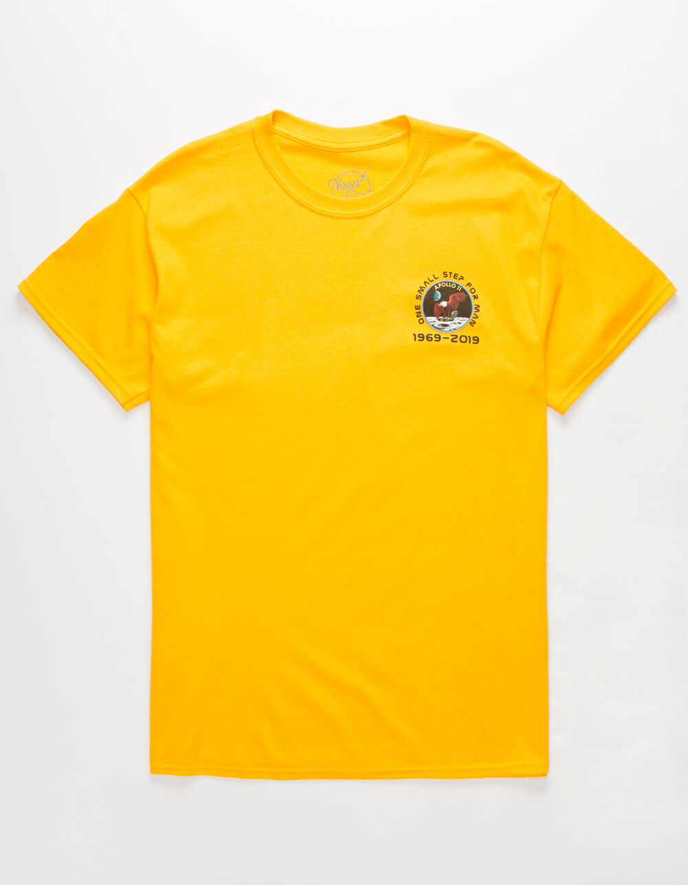 NEON RIOT NASA Apollo 11 Gold Mens T-Shirt image number 0