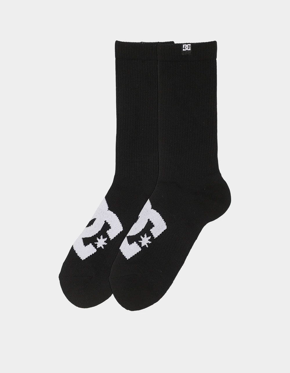 DC SHOES Logo 6 Pack Crew Socks - BLK/WHT