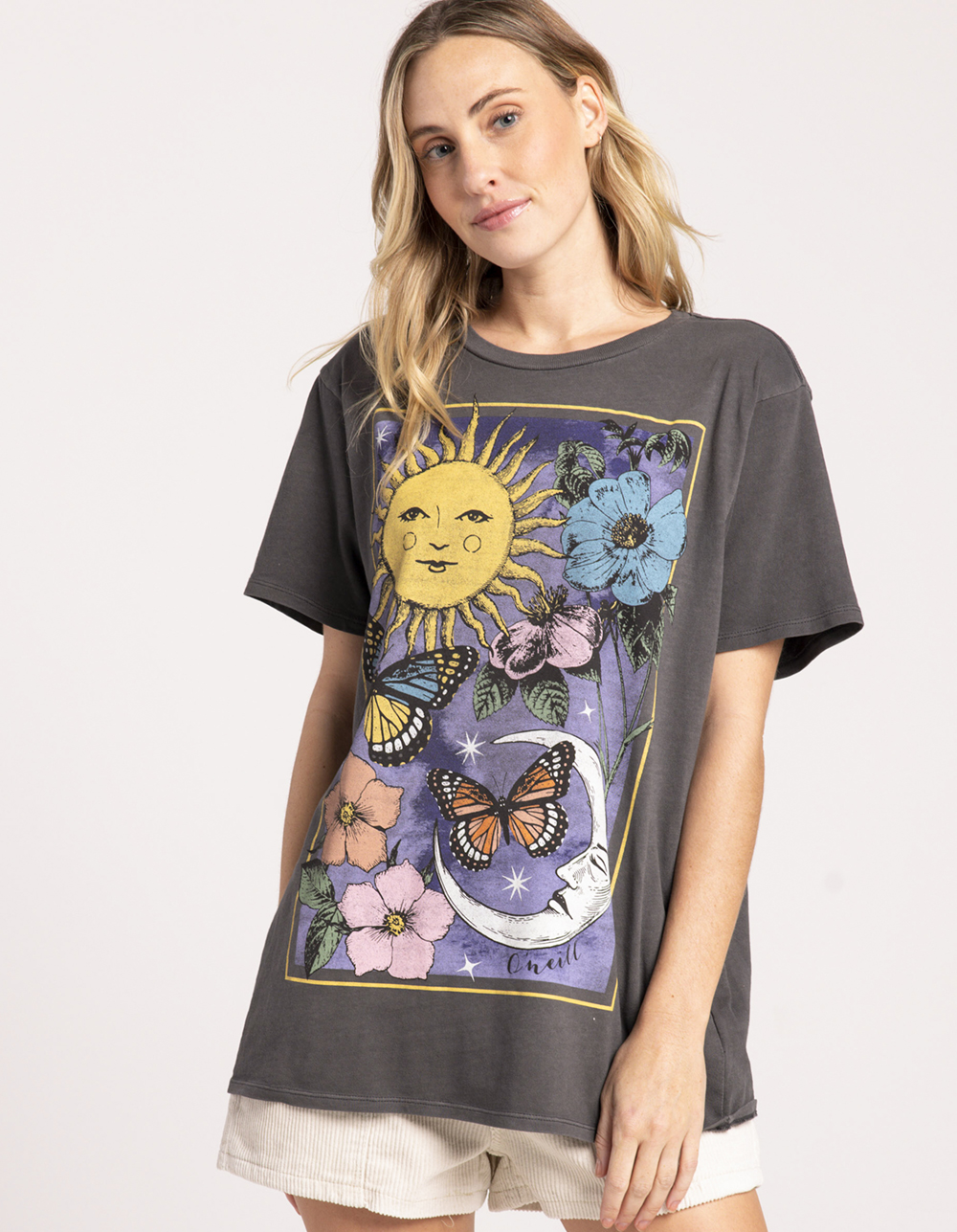 O'NEILL Bewitched Womens Oversized Tee - WASHED BLACK | Tillys