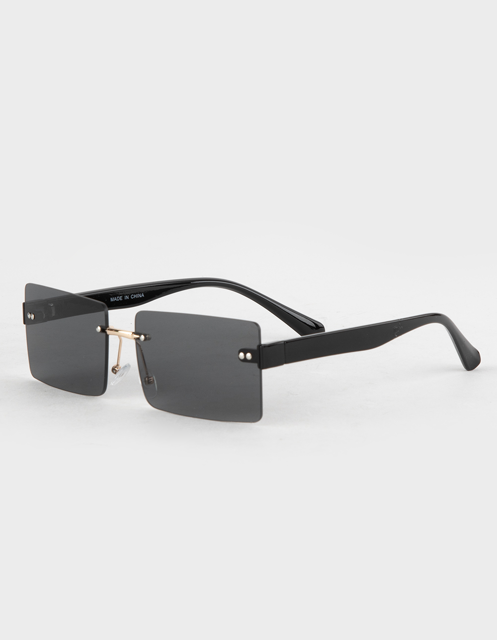 Oversize Rimless Square Sunglasses