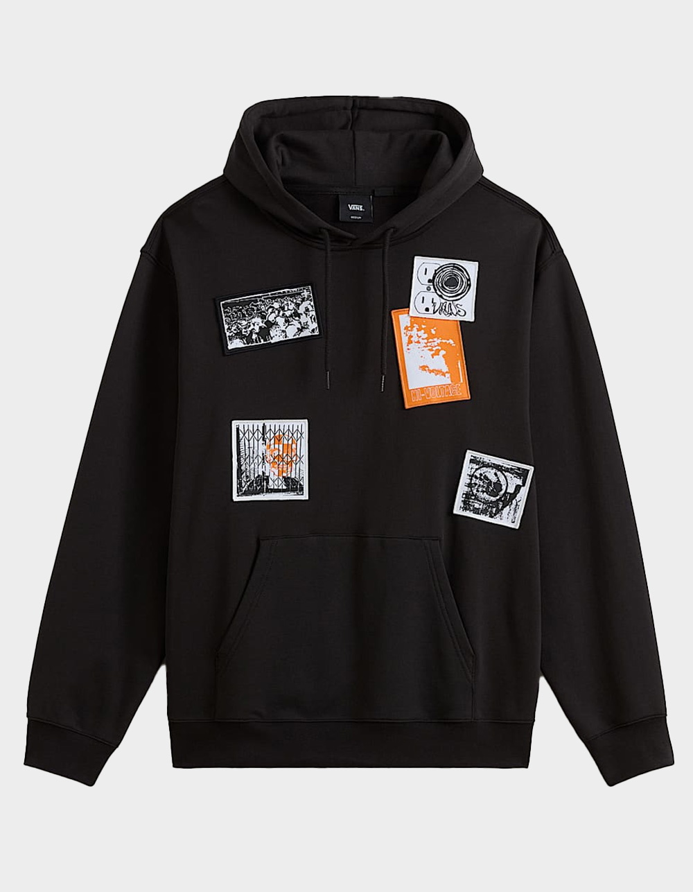 VANS Punk Patch Mens Hoodie - BLACK