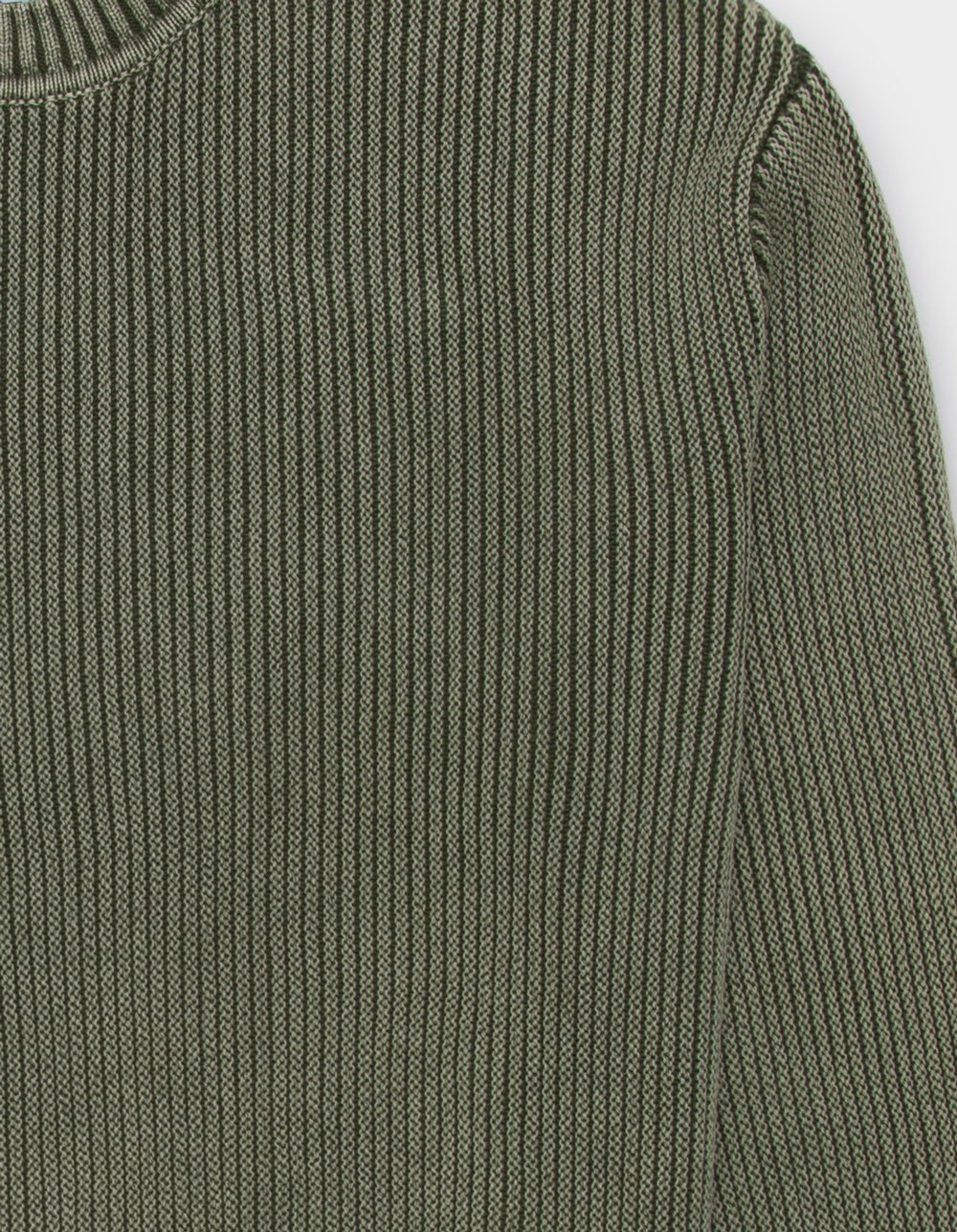 RSQ Mens Washed Crewneck Sweater - OLIVE