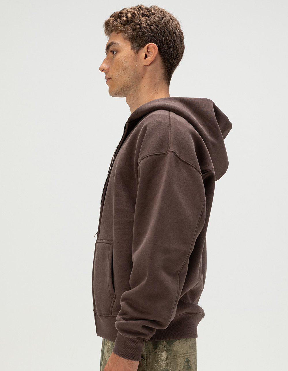 RSQ Mens Oversized Zip-Up Hoodie