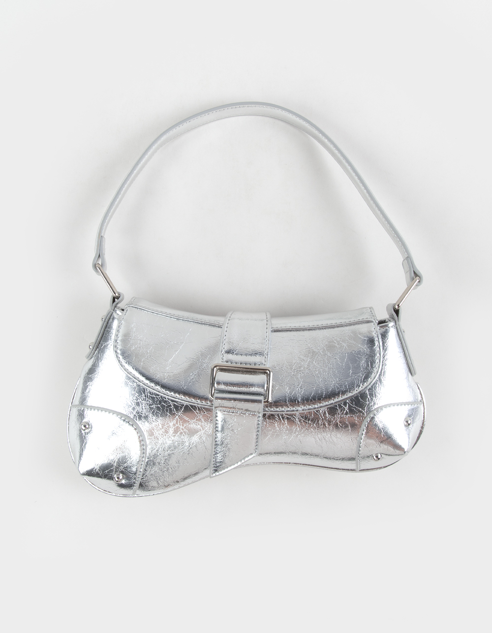 Metallic Shoulder Bag - SILVER