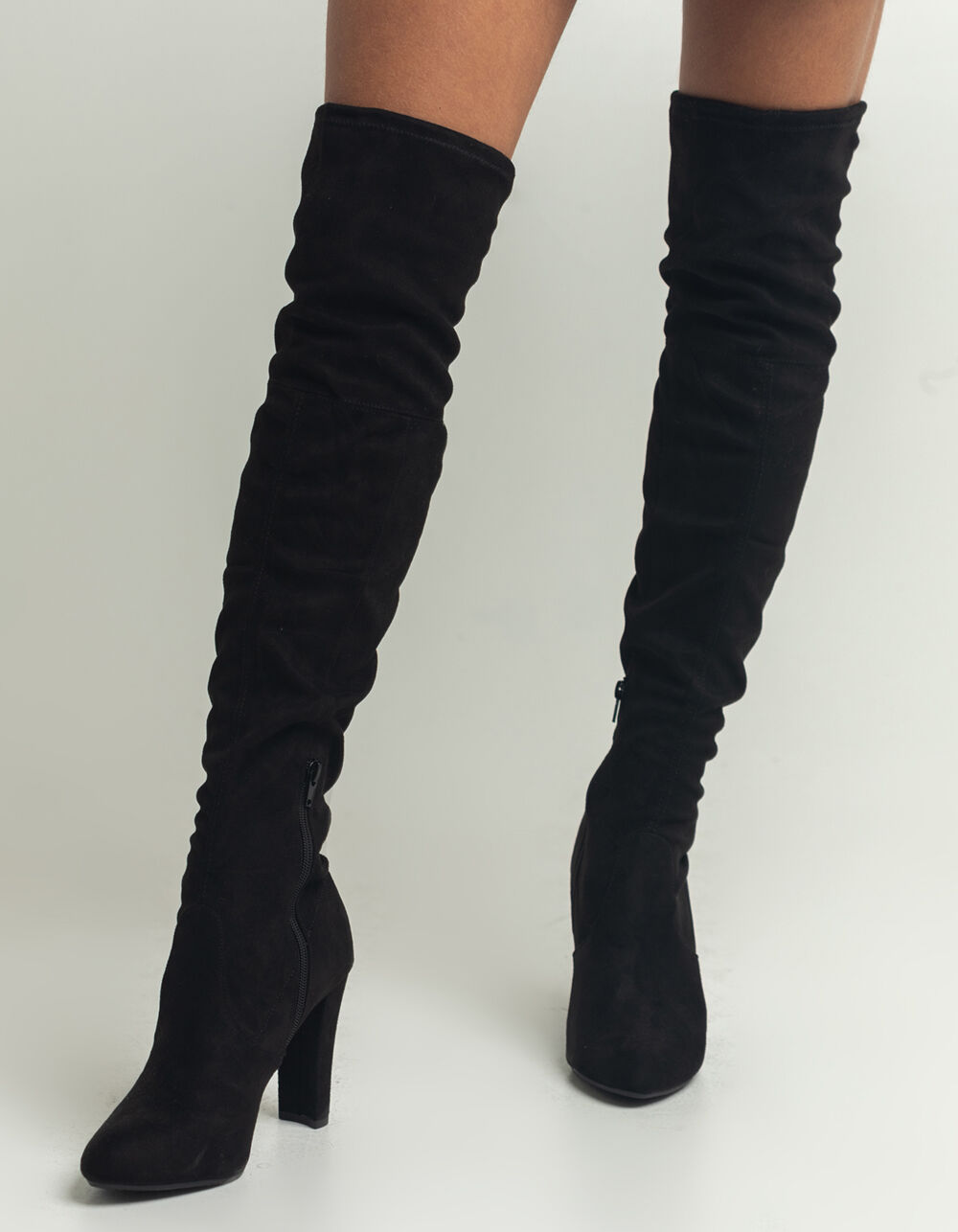SODA Over The Knee Womens Heeled Boot - BLACK | Tillys