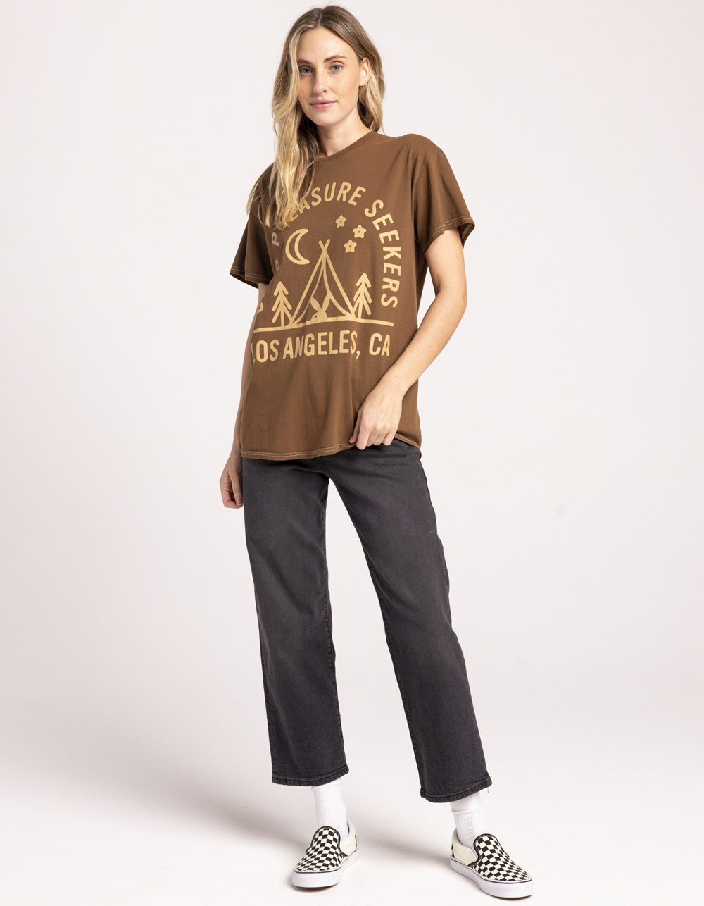 PLAYBOY Camp Womens Tee BROWN Tillys