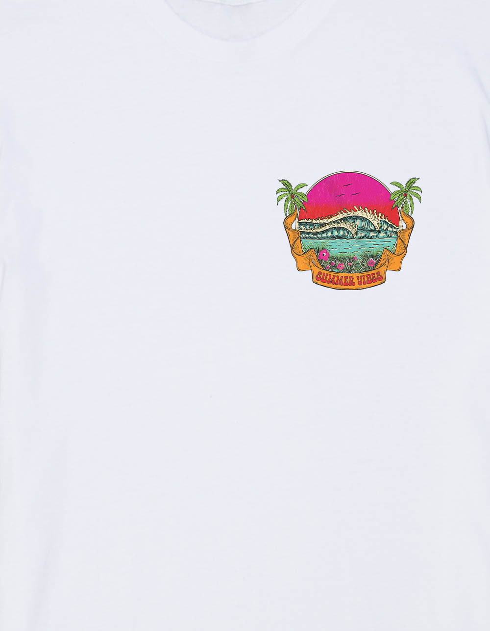 BEACH Neon Waves Unisex Tee - WHITE