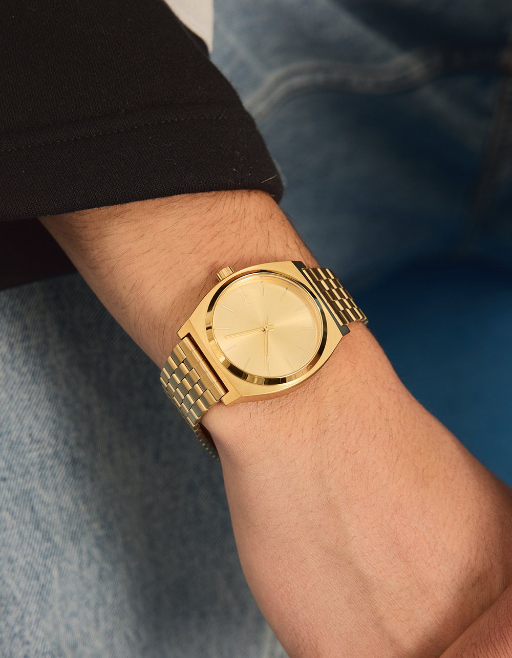 NIXON Time Teller Gold Watch