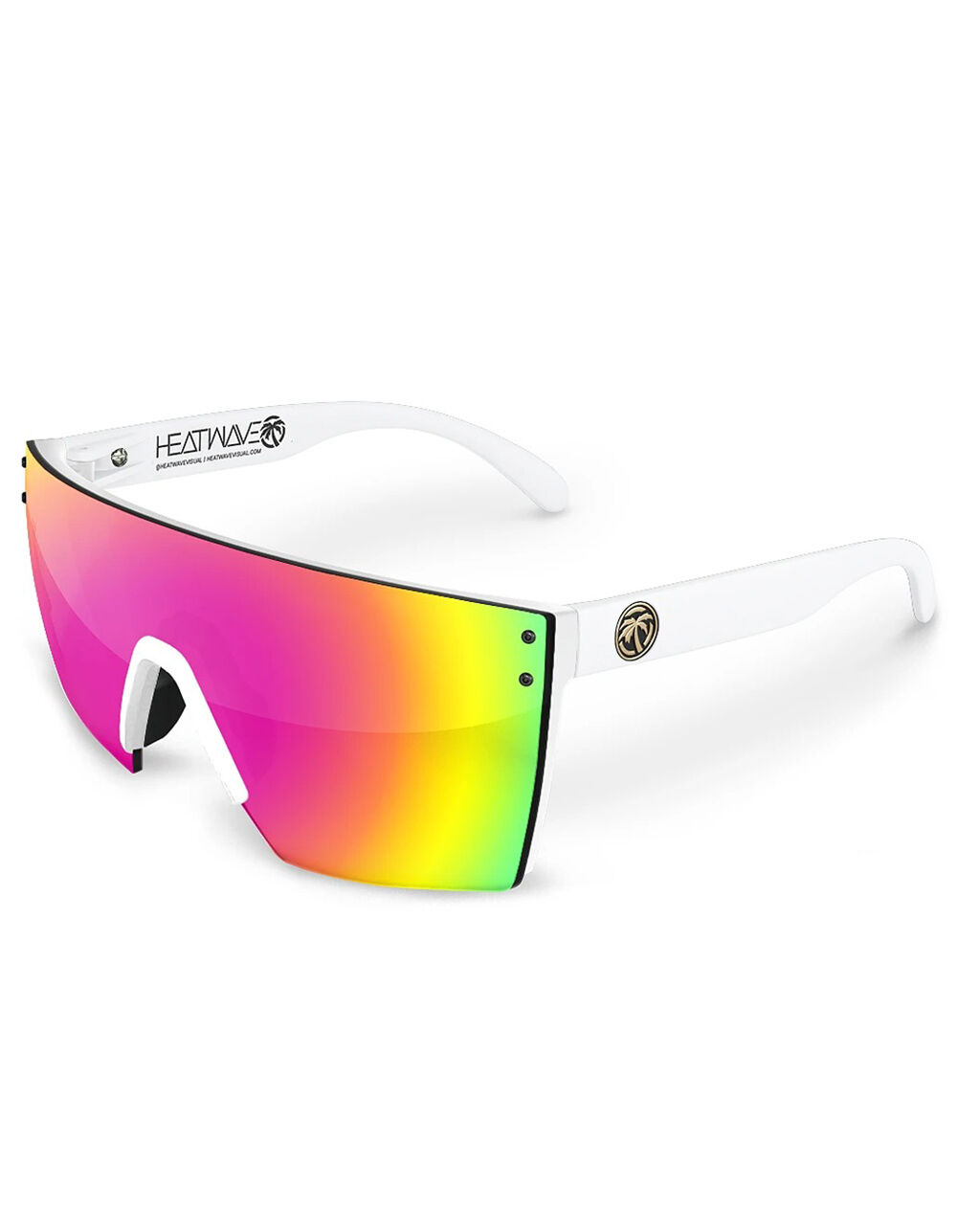 Heat Wave Visual Lazer Face White Z87 Sunglasses - White - One Size