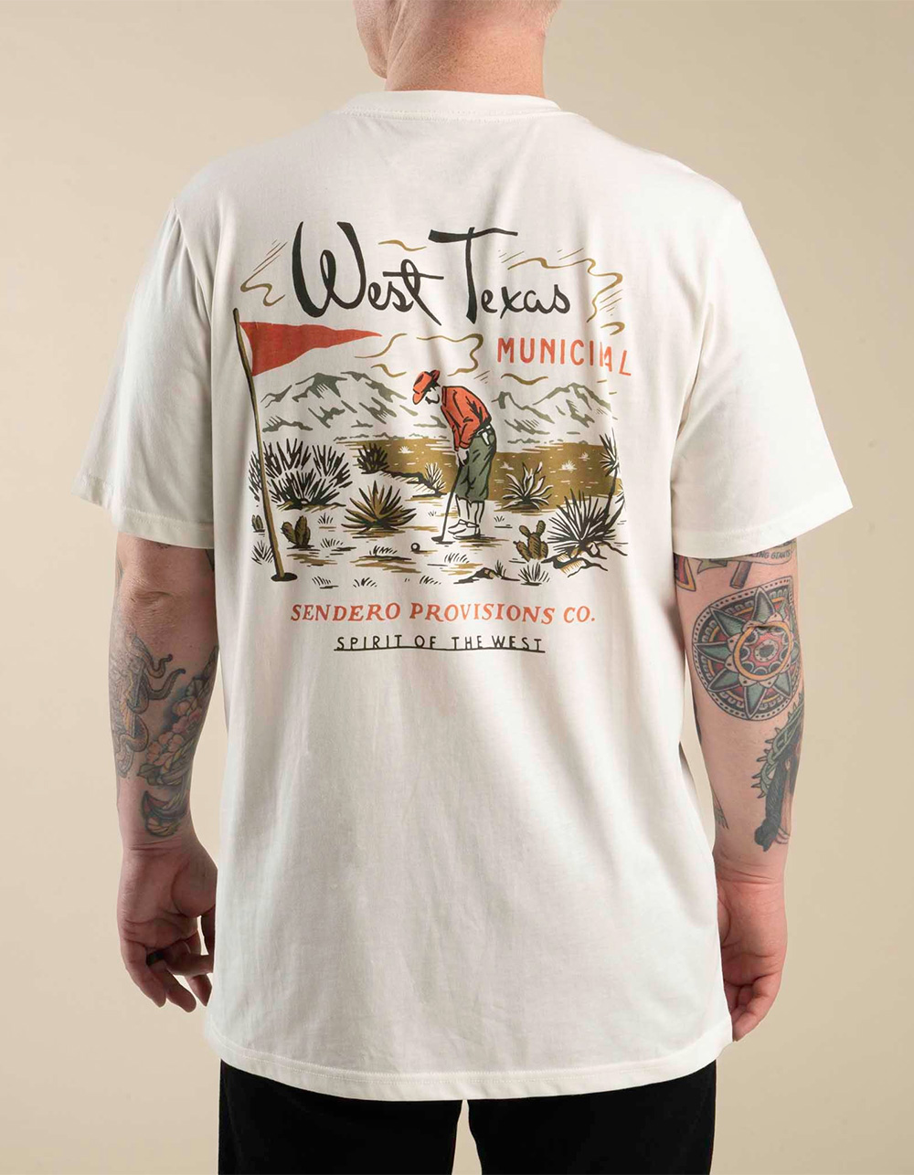 SENDERO PROVISIONS CO. West Texas Municipal Mens Tee - WHITE