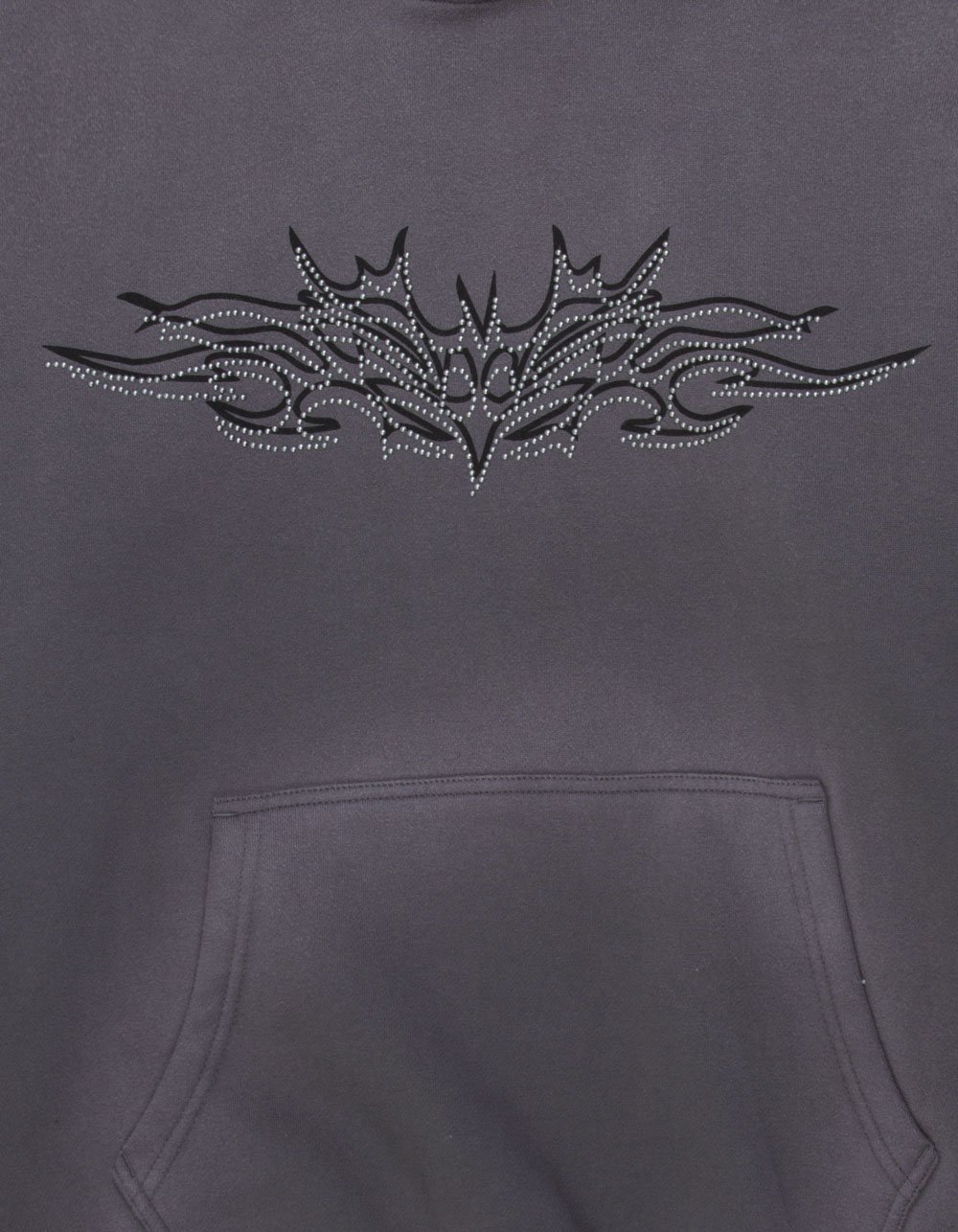 RSQ Mens Studded Hoodie - DARK GRAY