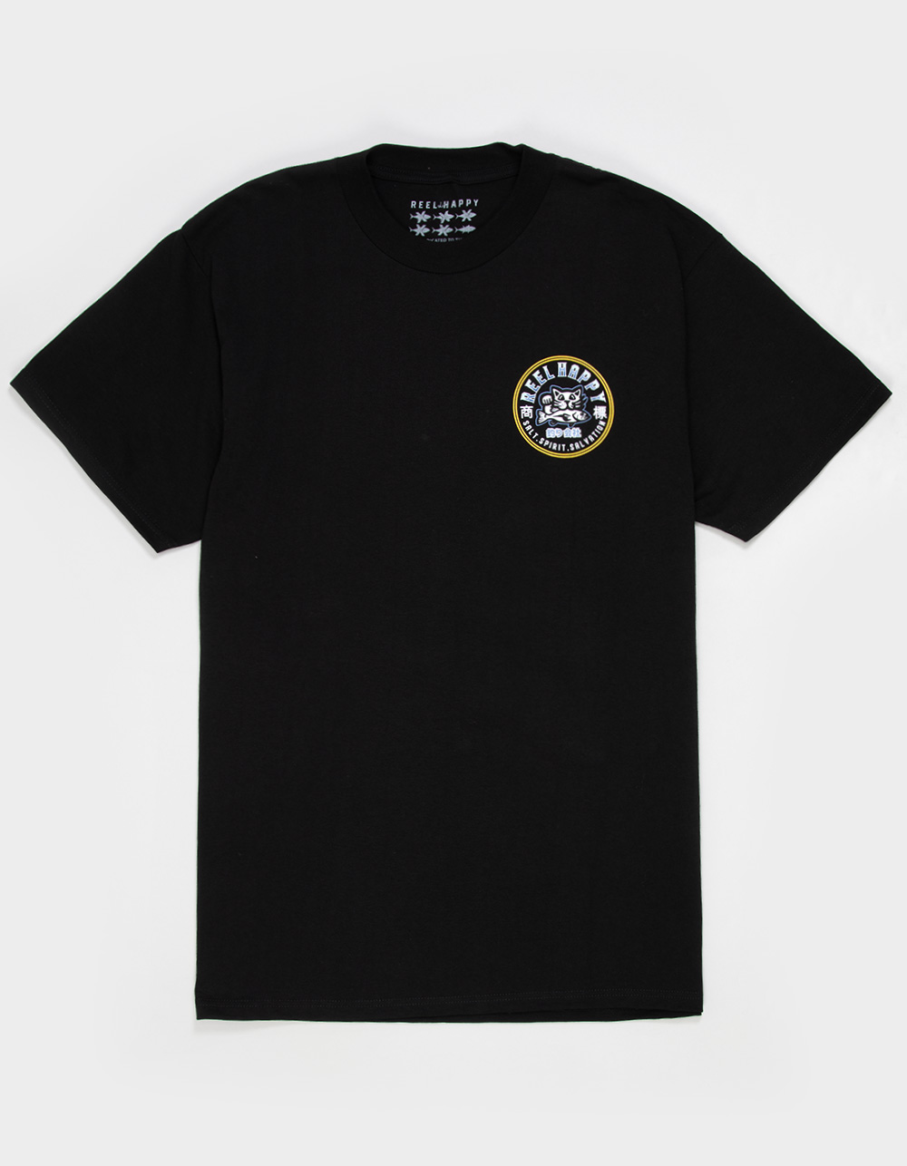 REEL HAPPY Maguro Mens Tee - BLACK