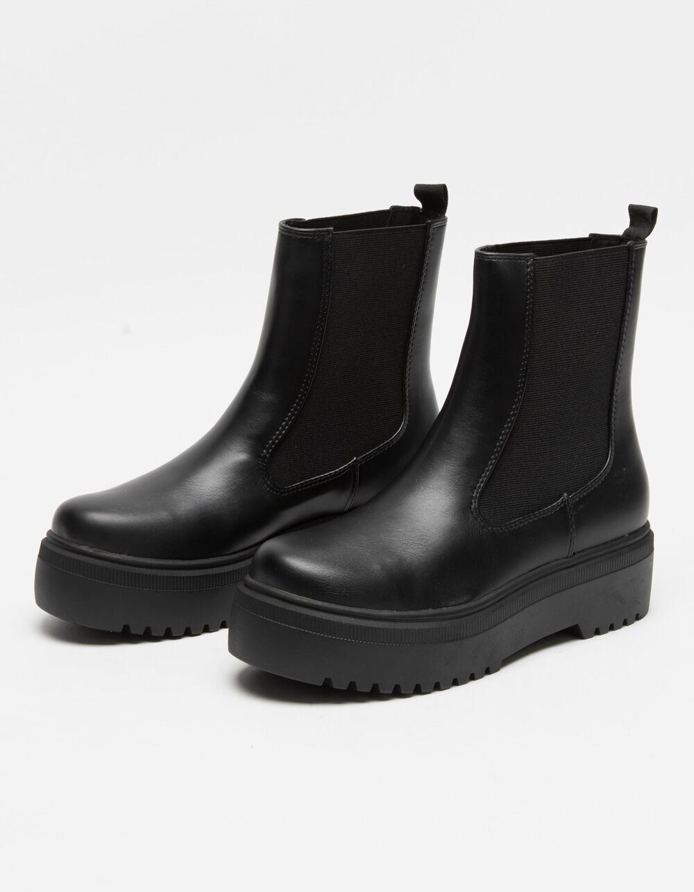 SODA Platform Womens Chelsea Boots - BLACK | Tillys