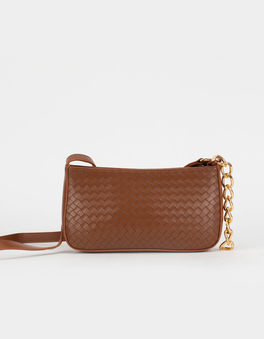 MOST WANTED Chain Baguette Bag TAN Tillys