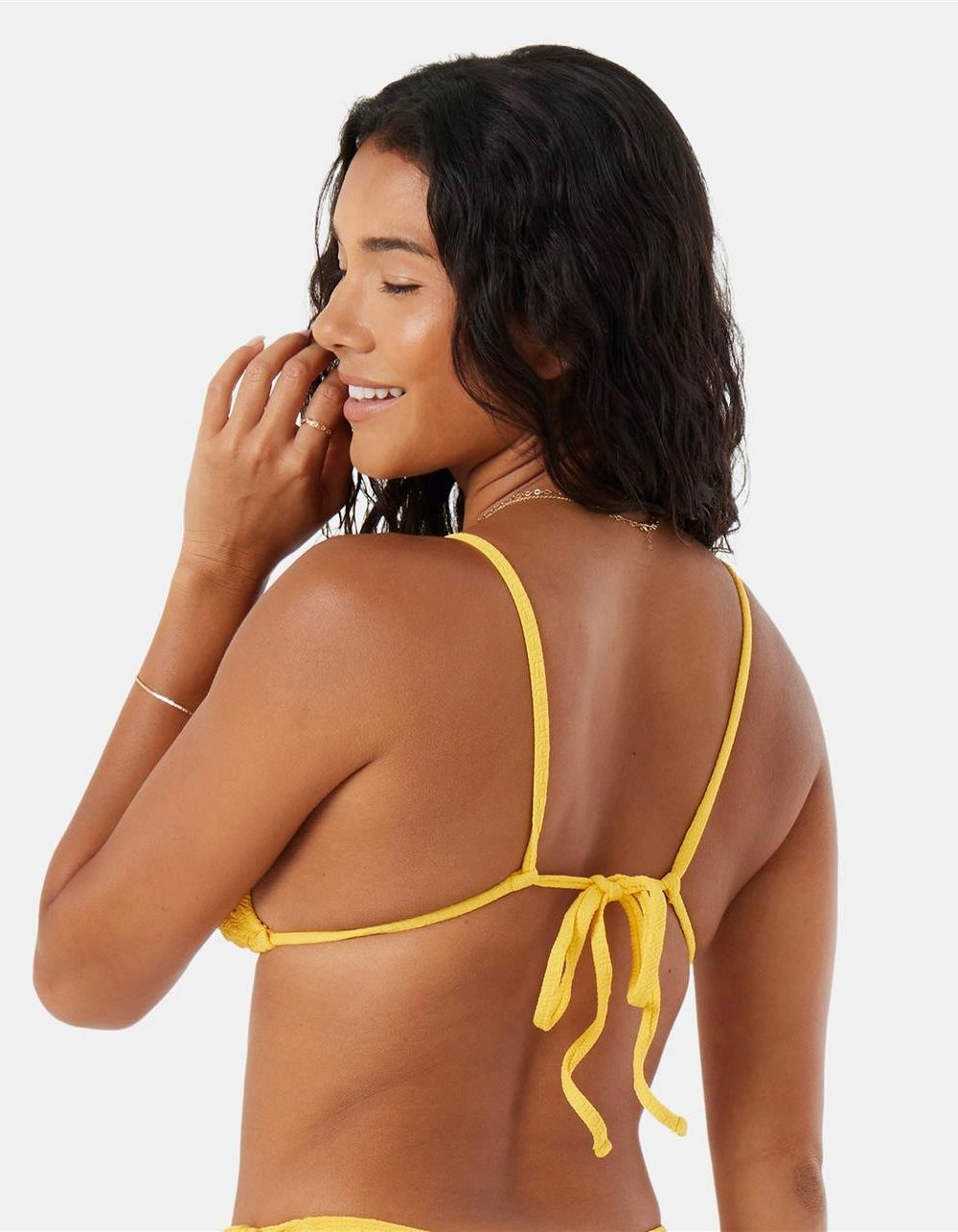 ROXY Haleiwa Built Up Triangle Bikini Top - PUMPKIN