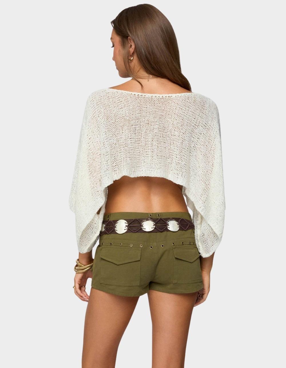 EDIKTED Laline Oversized Knit Crop Top