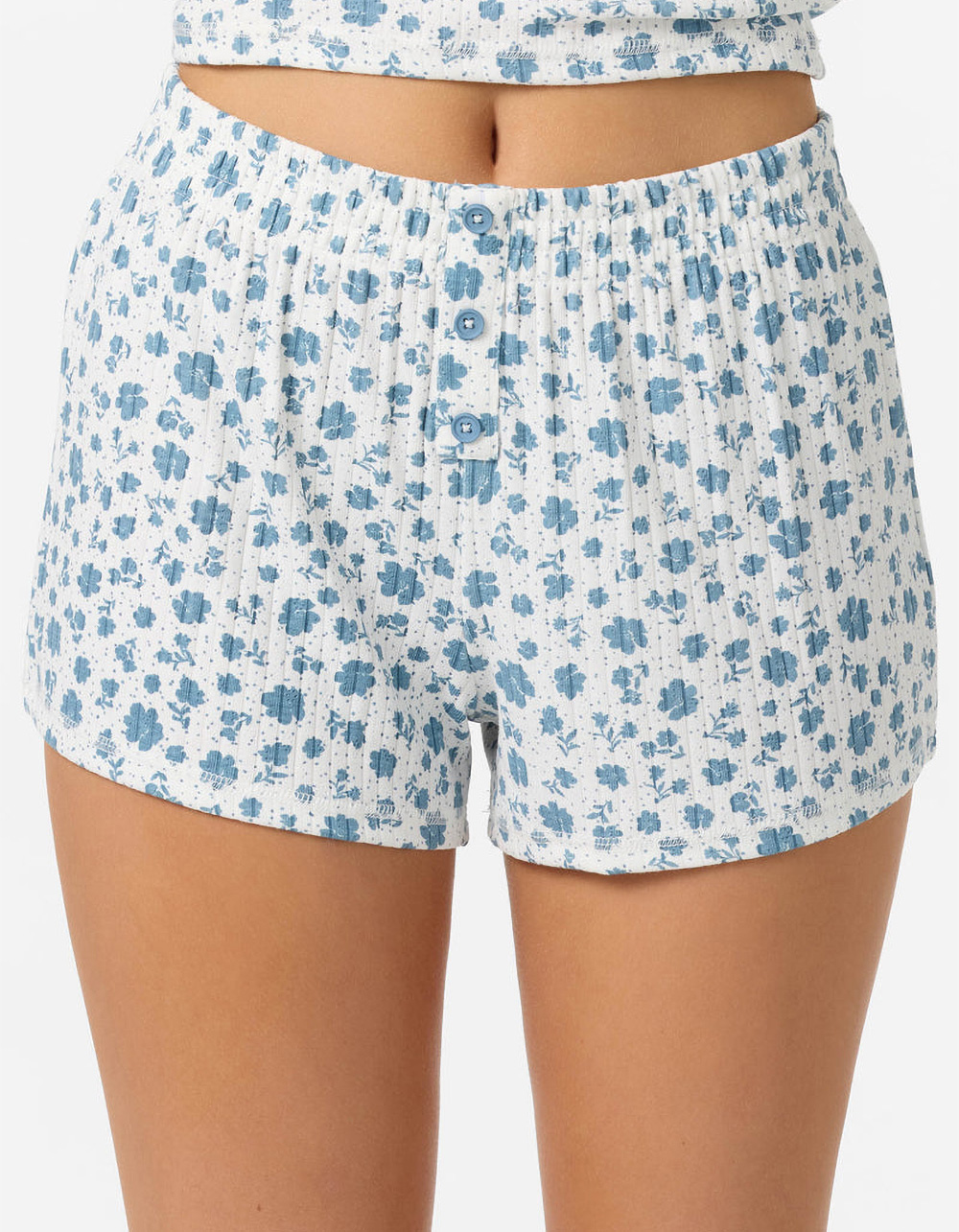 O'NEILL Gaia Primrose Womens Lounge Shorts - WHT/BLUE