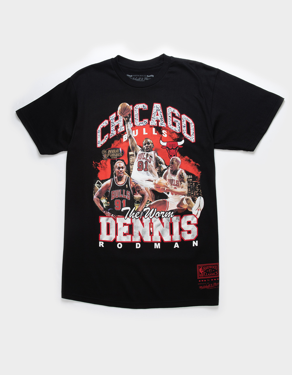 MITCHELL & NESS Chicago Bulls Dennis Rodman Mens Tee - BLACK | Tillys