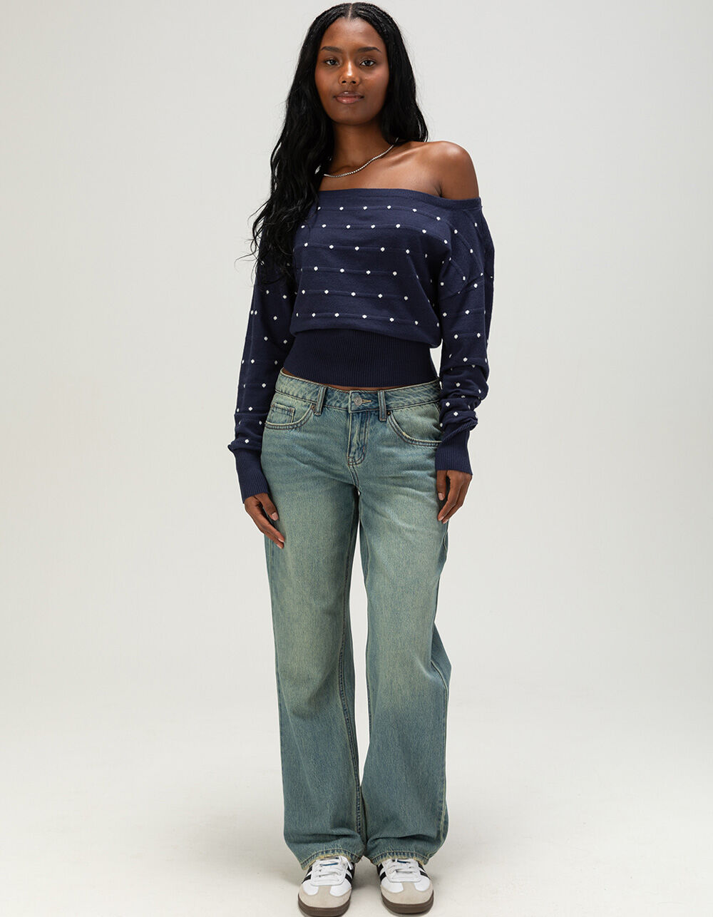 RSQ Womens Low Rise Loose Straight Jeans - TINTED DENIM