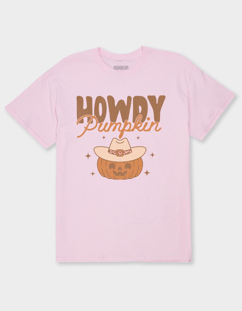 PUMPKIN Howdy Unisex Tee - LIGHT PINK