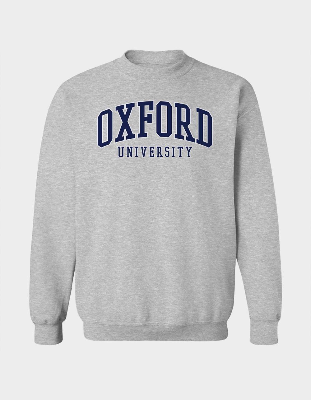 OXFORD UNIVERSITY Blue Arch Unisex Crewneck Sweatshirt - HEATHER GRAY
