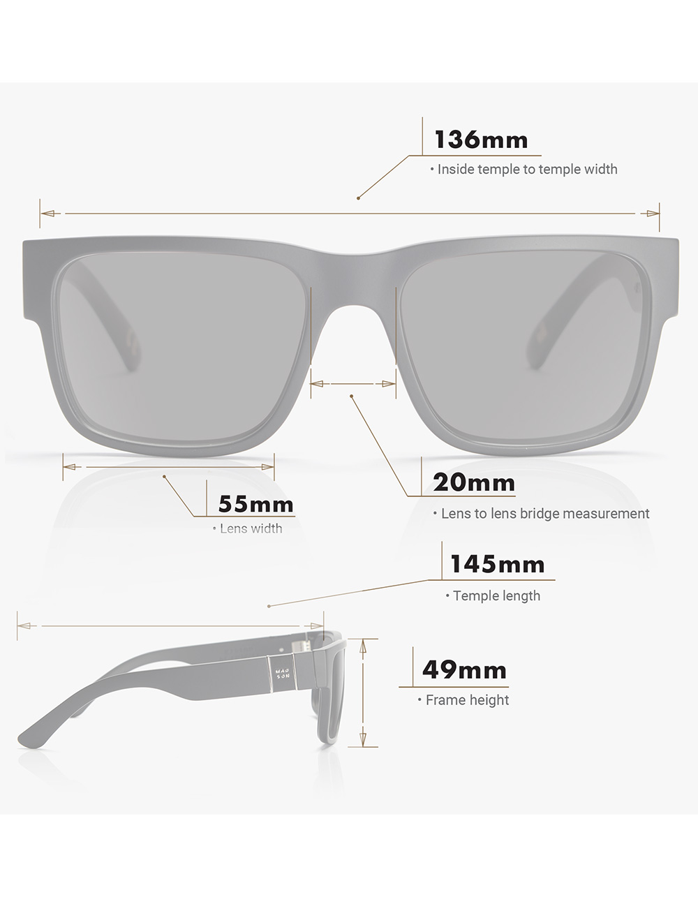 MADSON Strut Polarized Sunglasses - BLACK