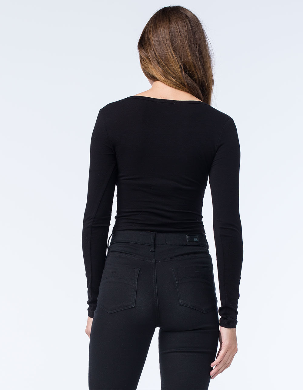 BOZZOLO Womens Long Sleeve Crop Top | Arden Fair