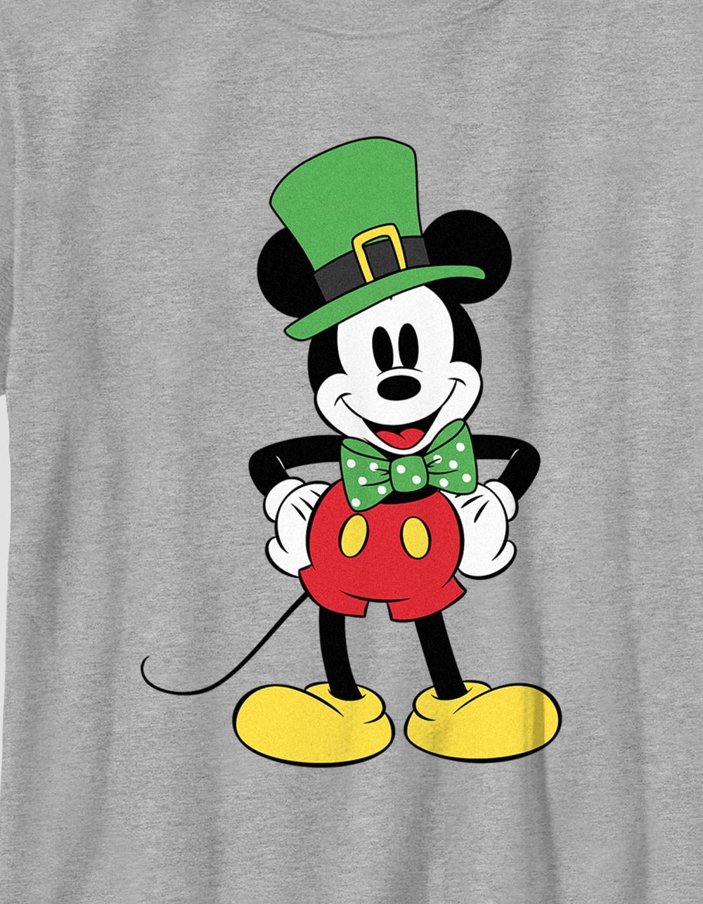 DISNEY Dublin Mickey Mouse Unisex Kids Tee - HEATHER GRAY