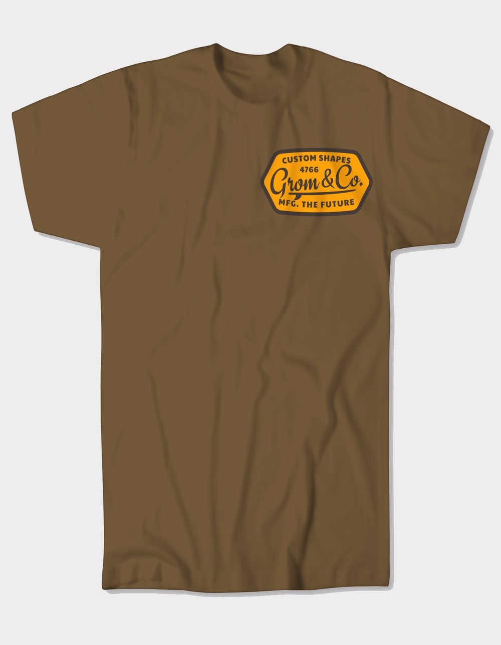 GROM Custom Shapes Boys Tee - BROWN