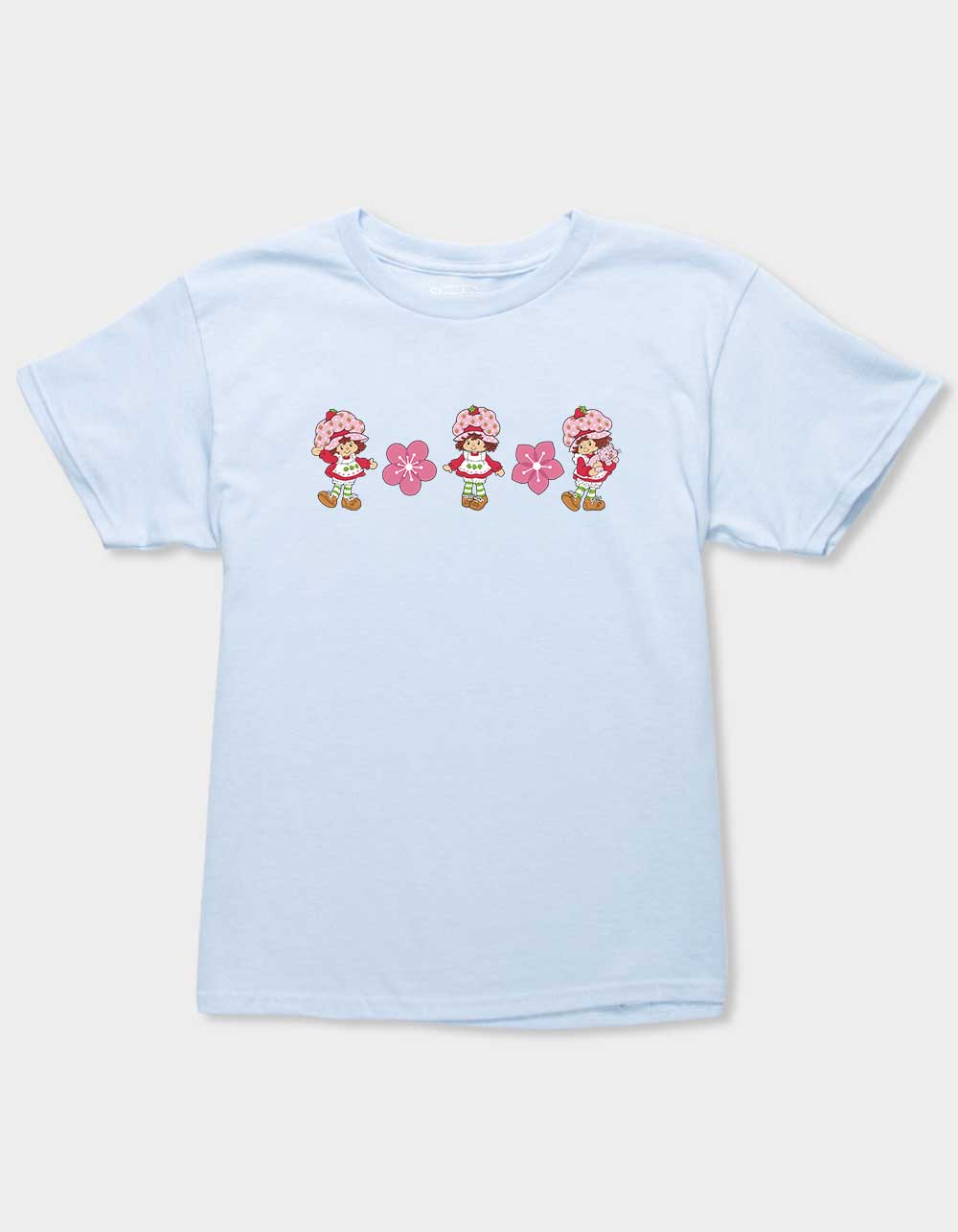 STRAWBERRY SHORTCAKE Dancing Blossoms Girls Tee - LIGHT BLUE