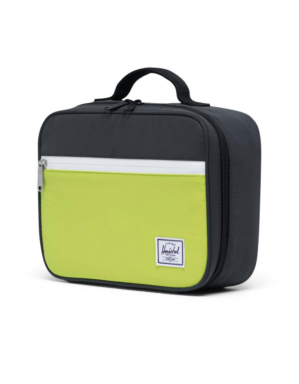 HERSCHEL SUPPLY CO. Pop Quiz Reflective Black & Lime Green Lunch Box