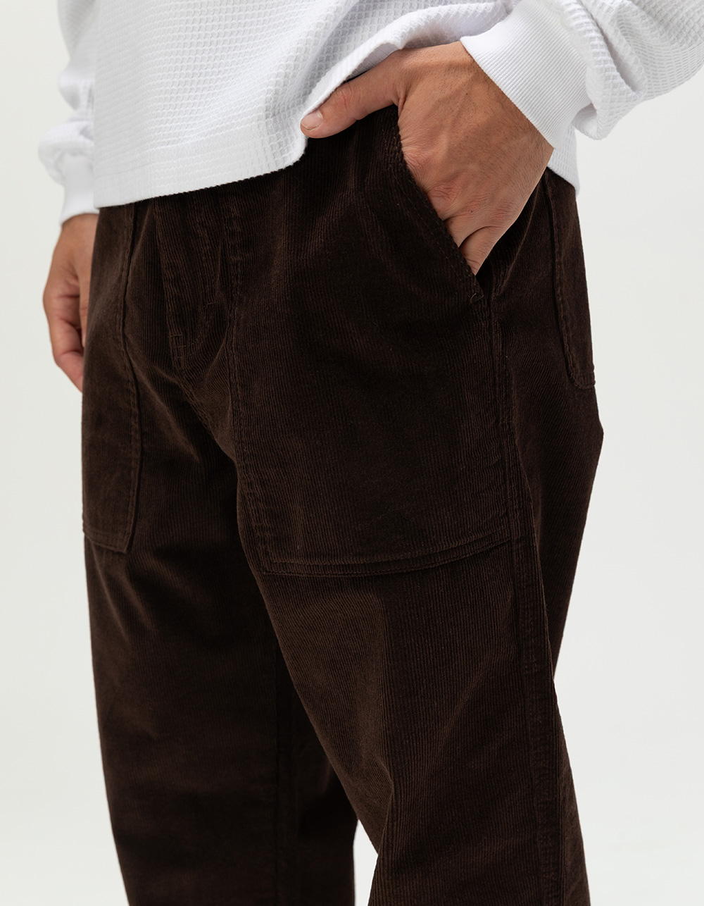 EZEKIEL Havenwood Mens Corduroy Pants - CHOCOLATE