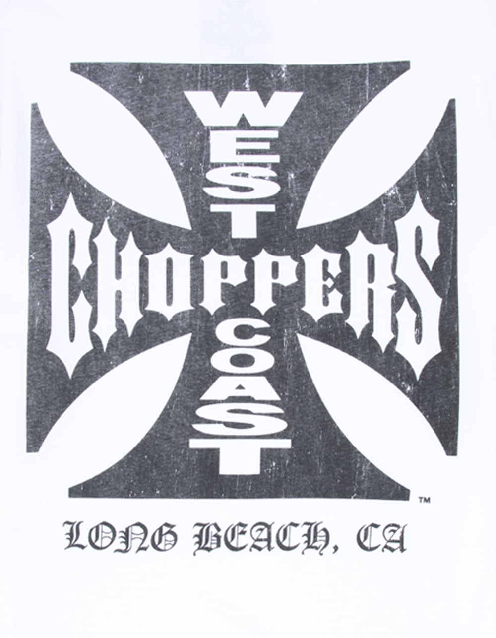 WEST COAST CHOPPERS Core Logo Mens Boxy Tee - WHITE