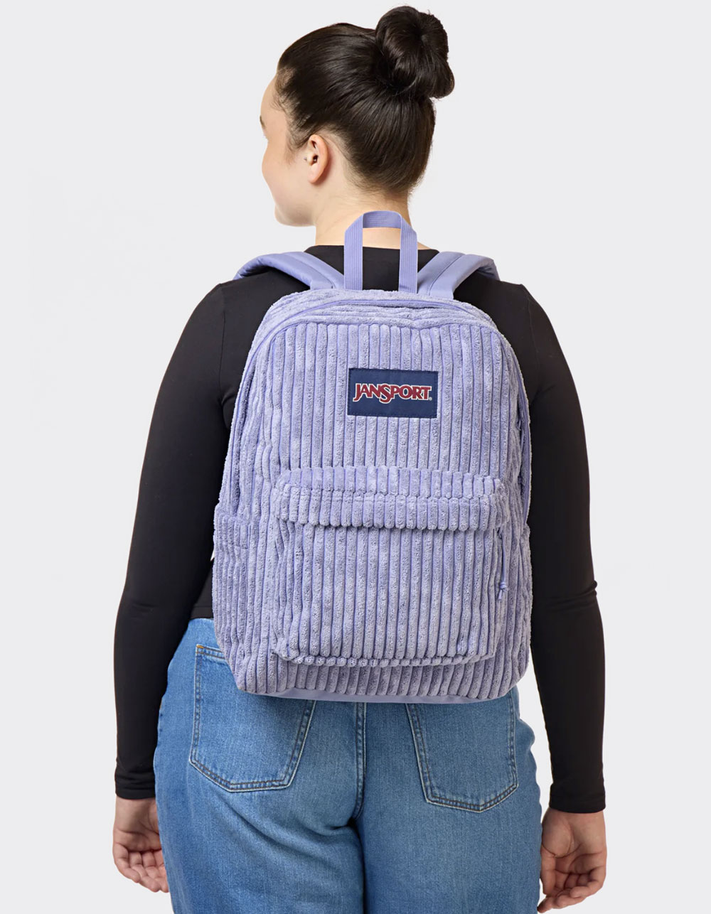 JANSPORT SuperBreak Plus FX Backpack - SURREAL CORDUROY LAVENDER