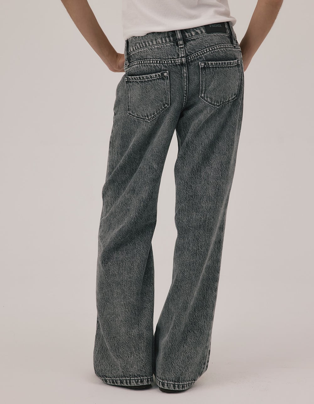 RSQ Low Rise Wide Leg Girls Jeans - GRAY