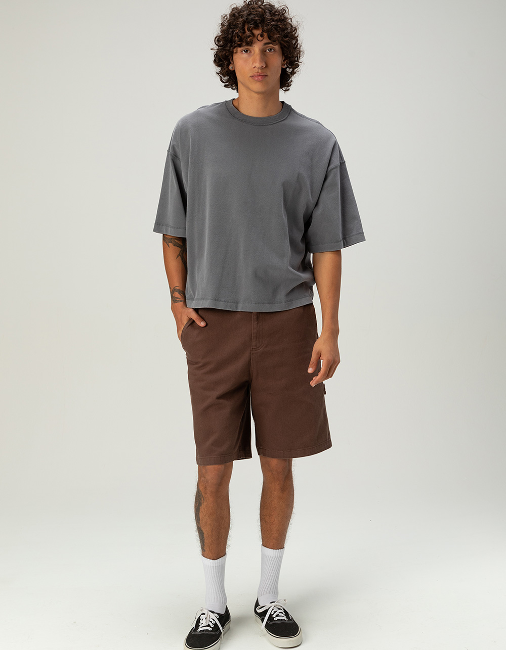 RSQ Mens Baggy Crop Tee