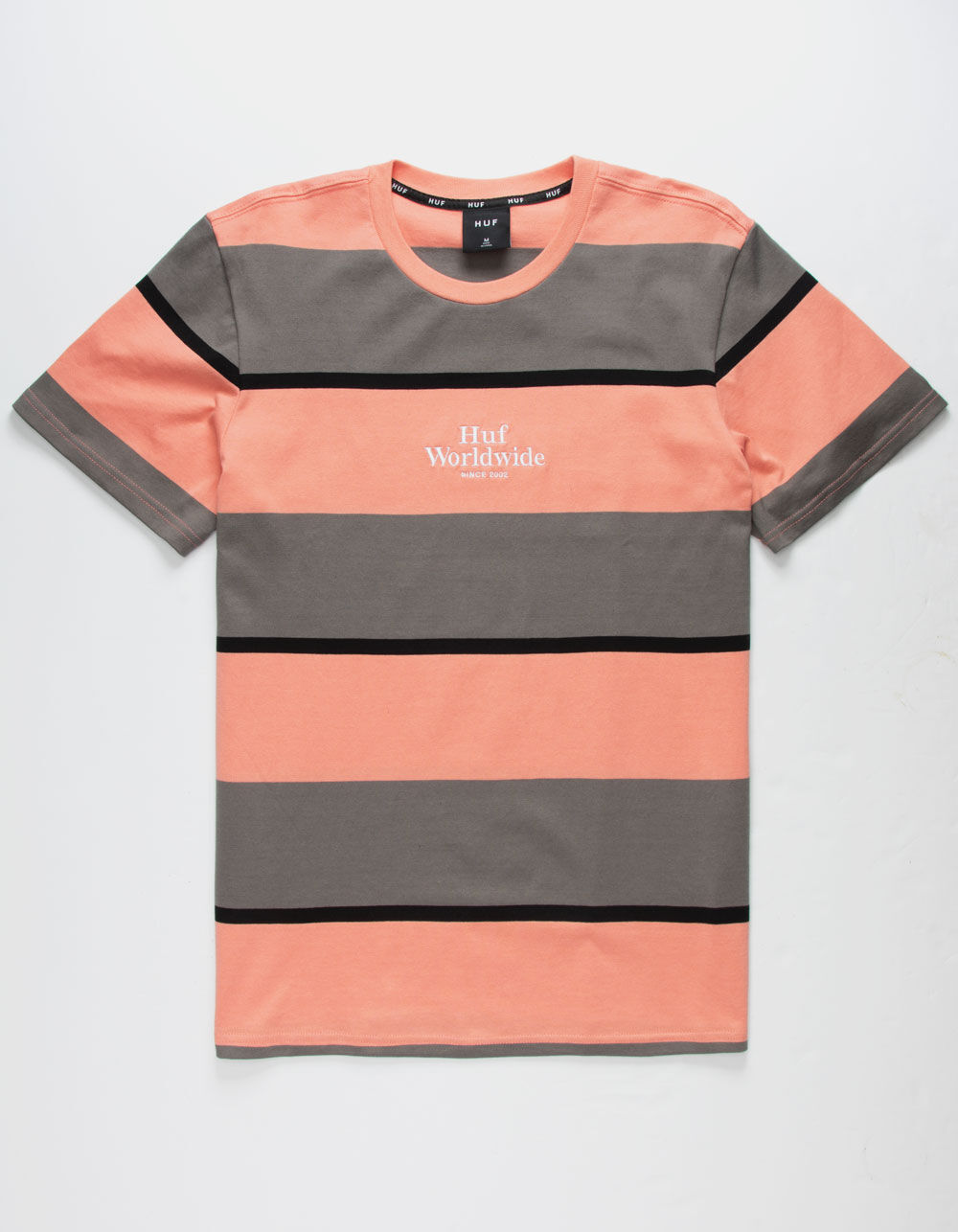 HUF Mazon Stripe Charcoal Mens T-Shirt image number 0