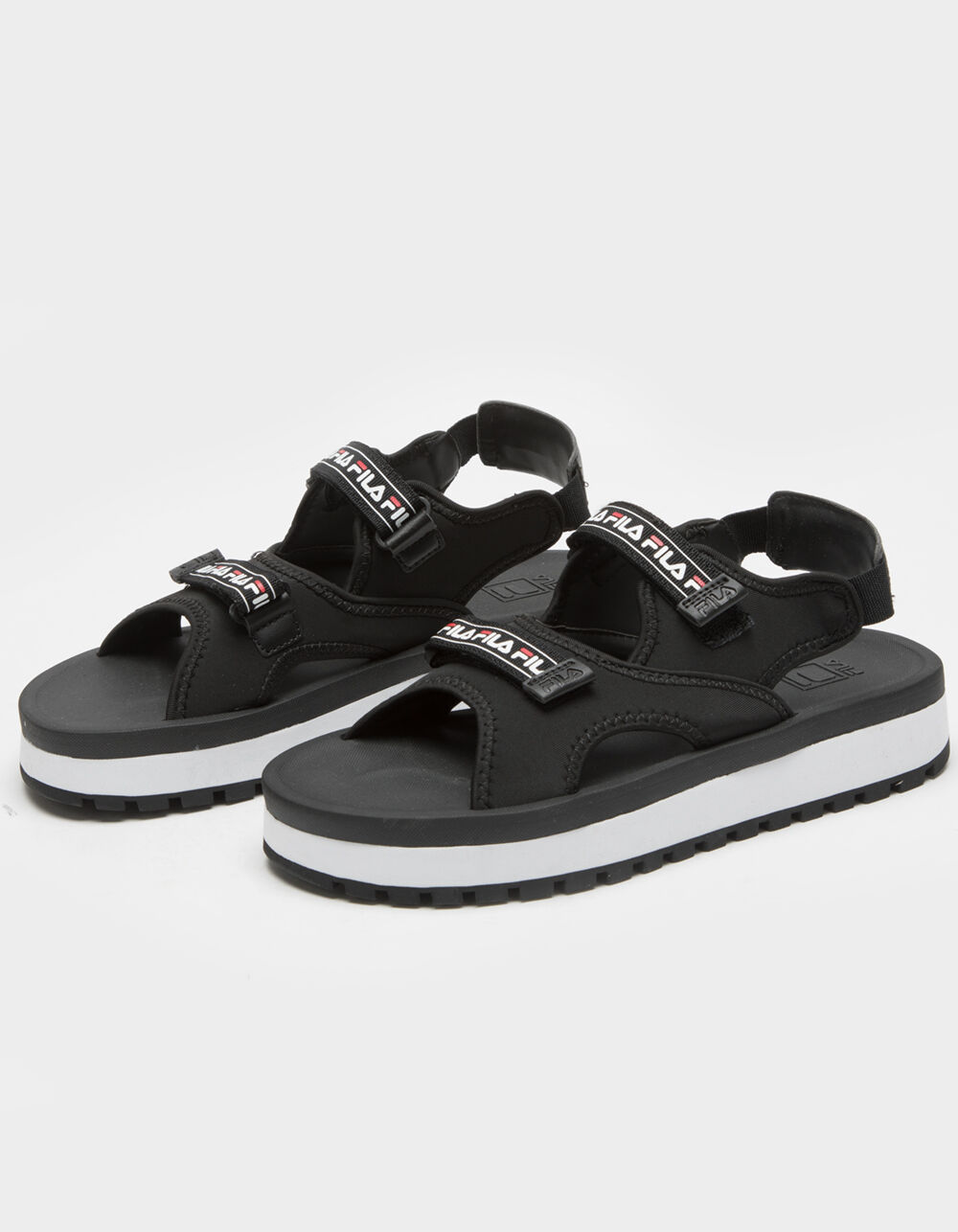 black fila sandals