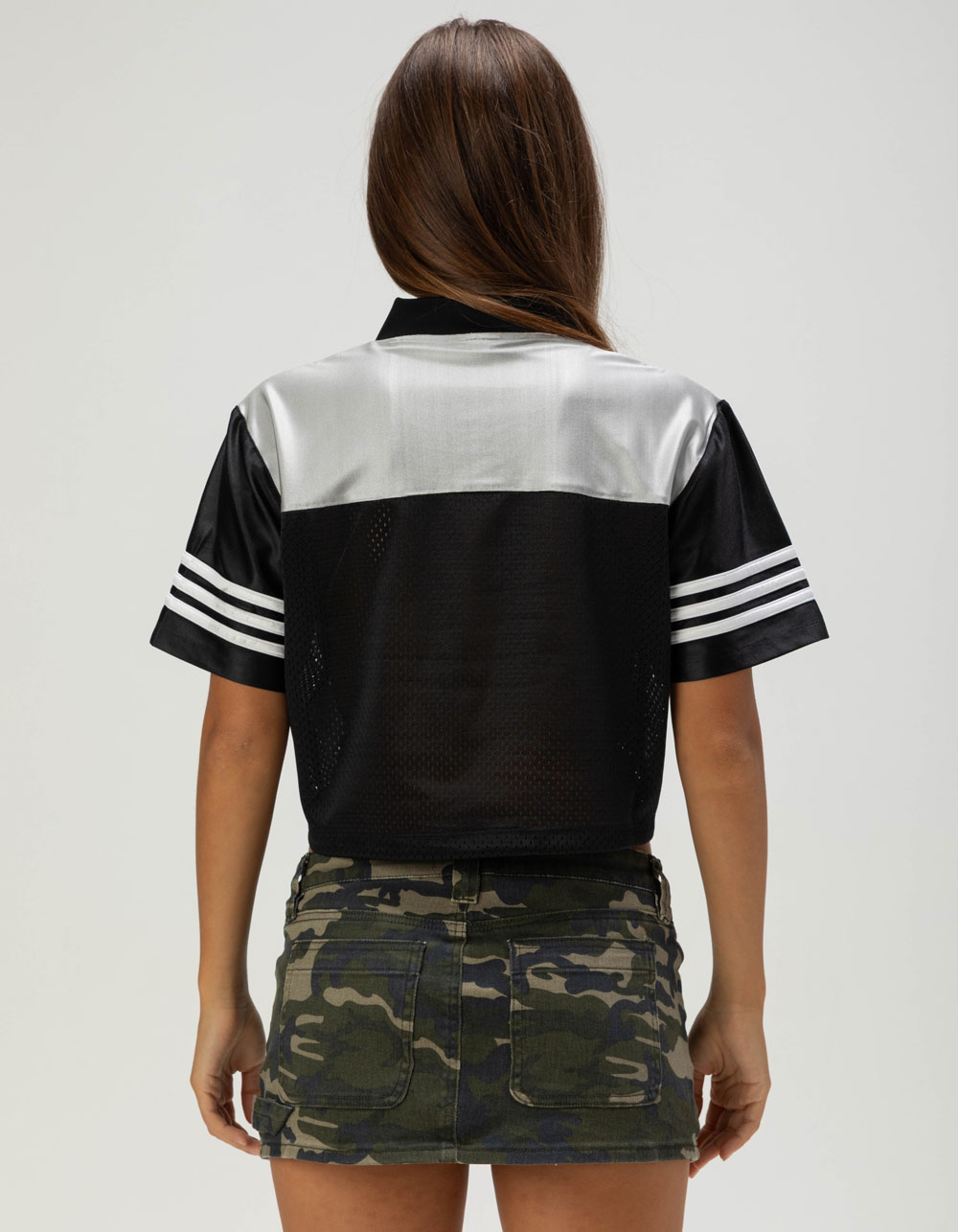 ADIDAS Originals Womens Crop Jersey - BLK/MULTI