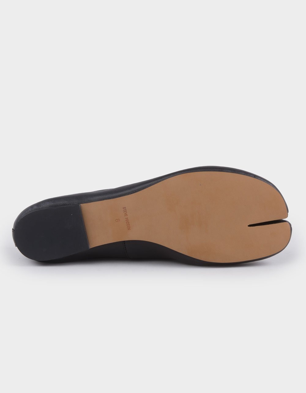 STEVE MADDEN Calico Tabi Womens Split Toe Ballet Flats - BLACK