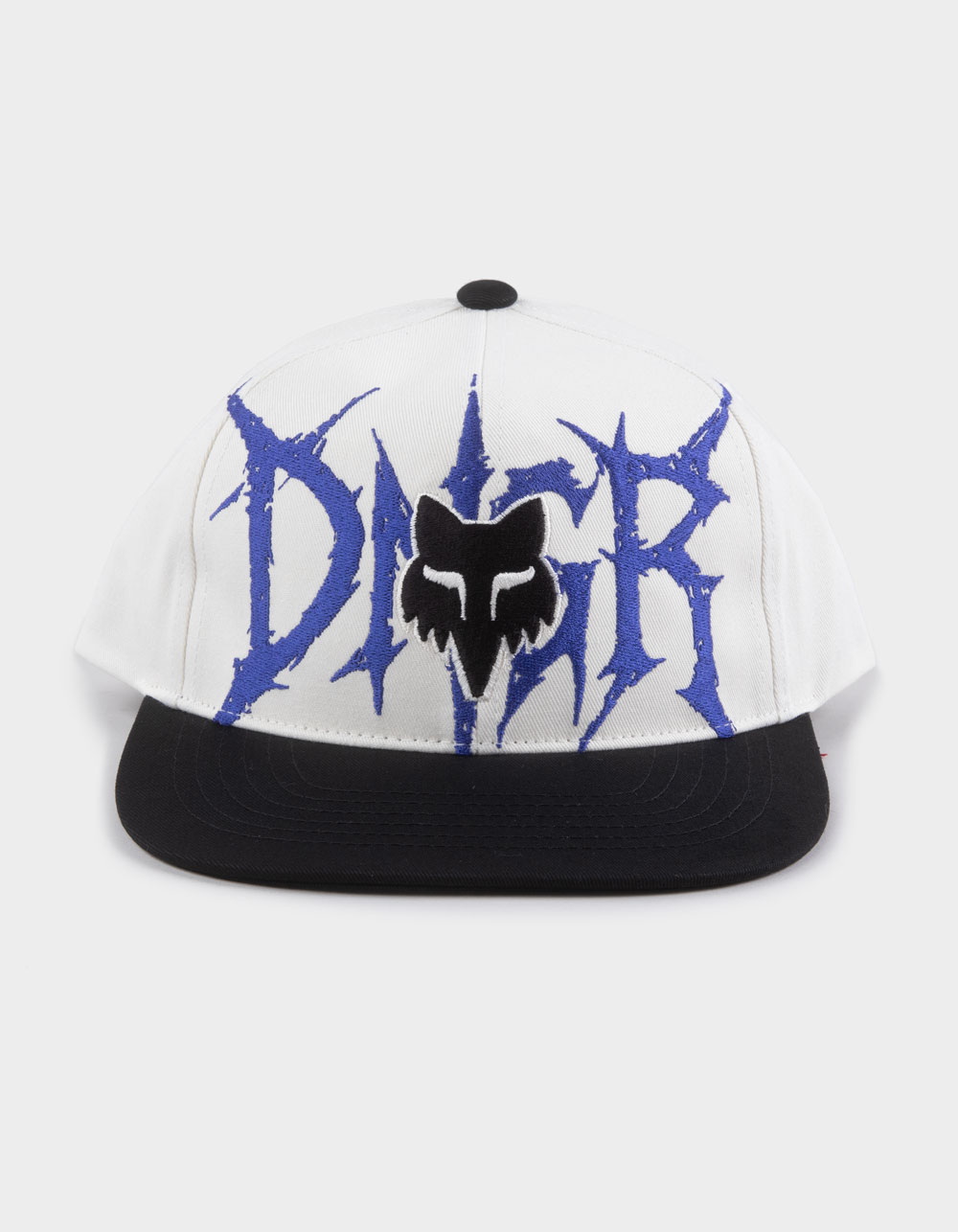 FOX DNGR Flat Brim Snapback Hat - BLACK COMBO