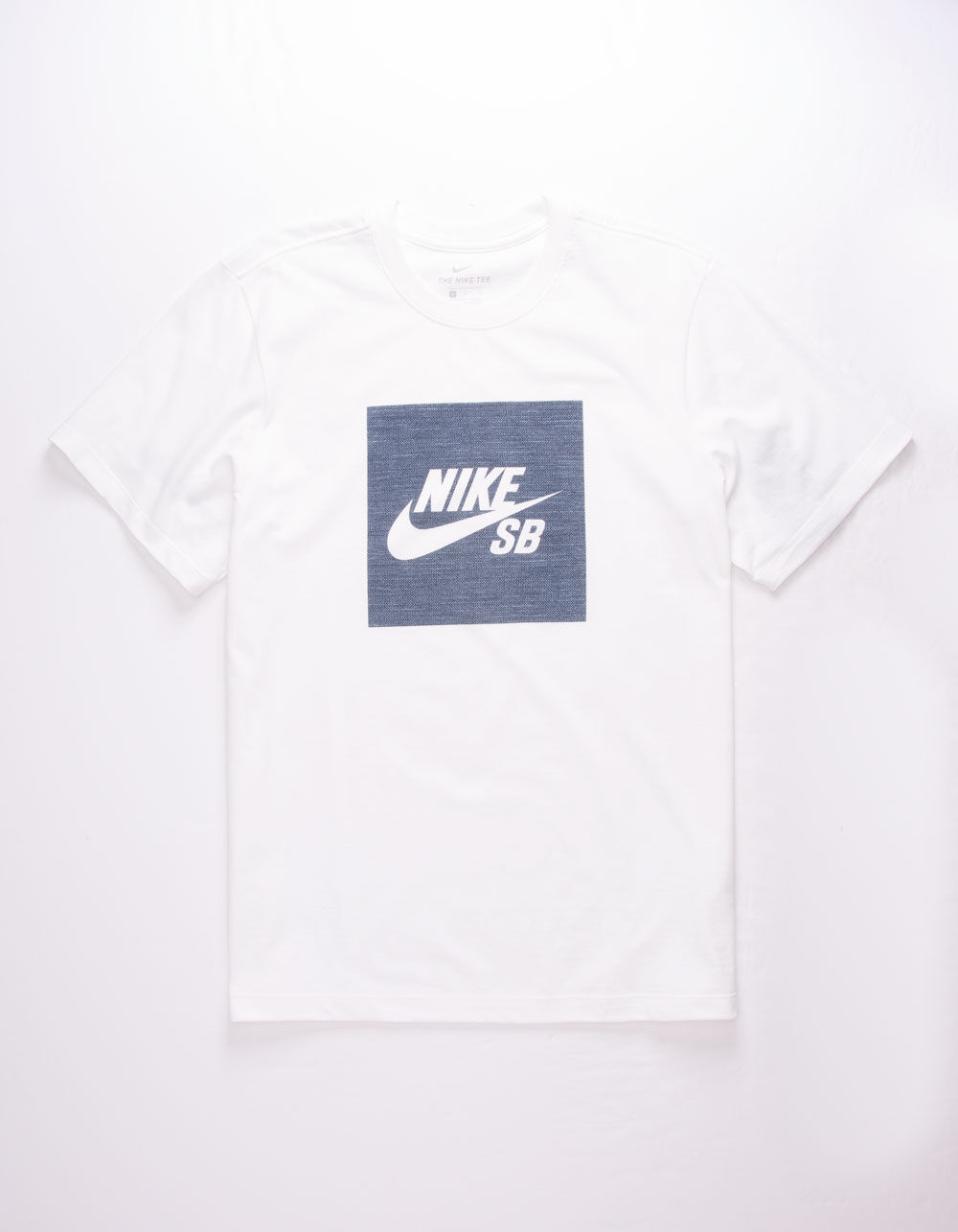 NIKE SB Logo Chambray Mens T-Shirt - WHITE | Tillys