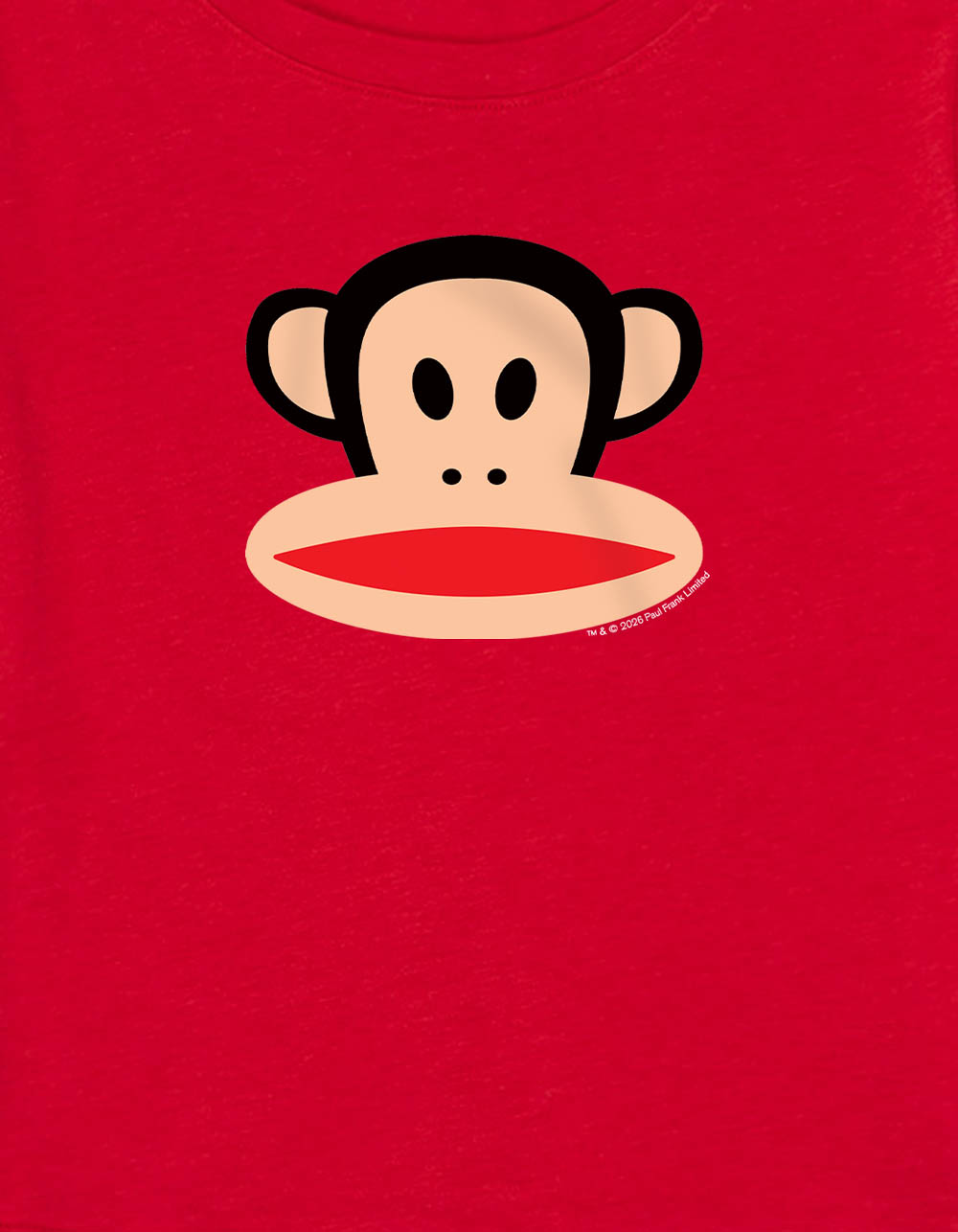PAUL FRANK Julius Head Womens Baby Tee - RED