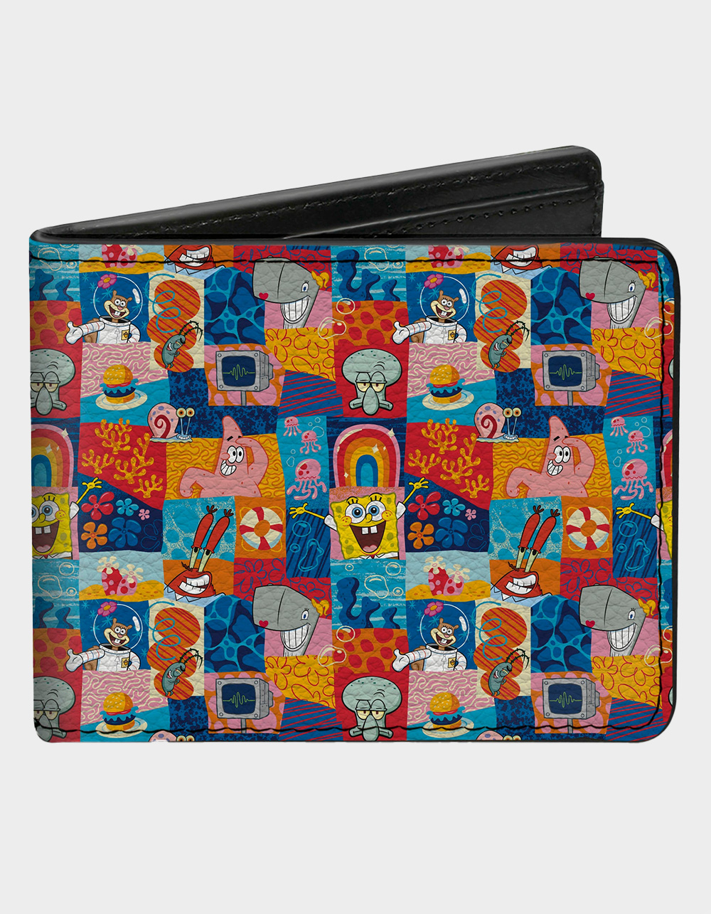 BUCKLE-DOWN x SpongeBob SquarePants Icon Blocks Bifold Wallet - MULTI