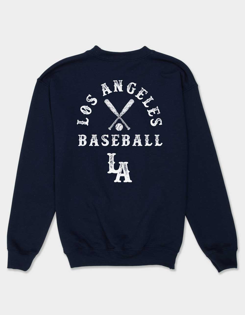 LOS ANGELES Baseball Unisex Kids Crewneck Sweatshirt - NAVY