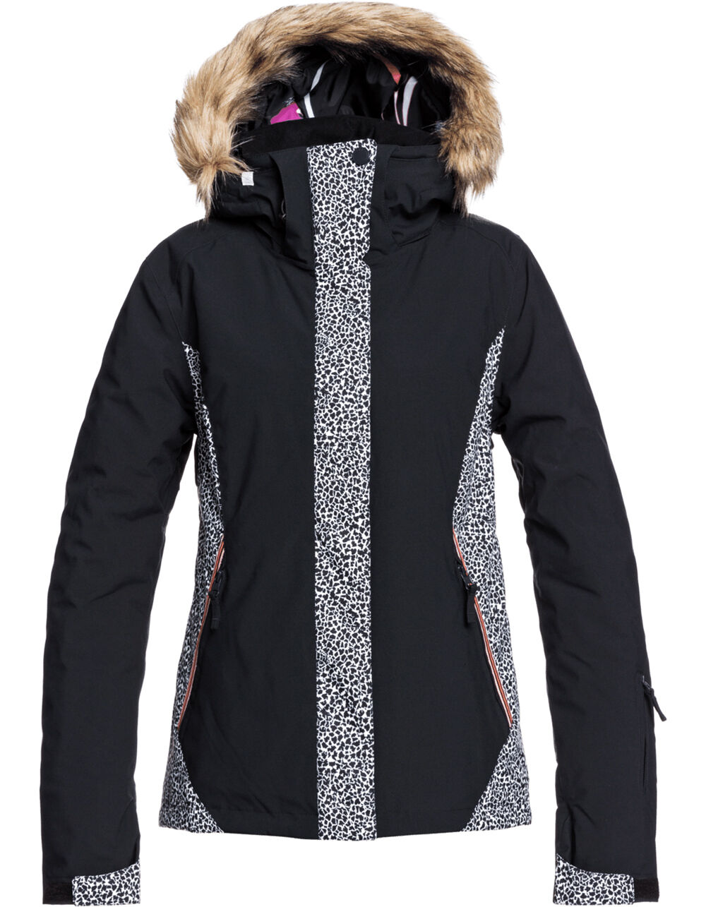 ROXY Jet Ski Womens Black & White Snow Jacket BLACK/WHITE Tillys