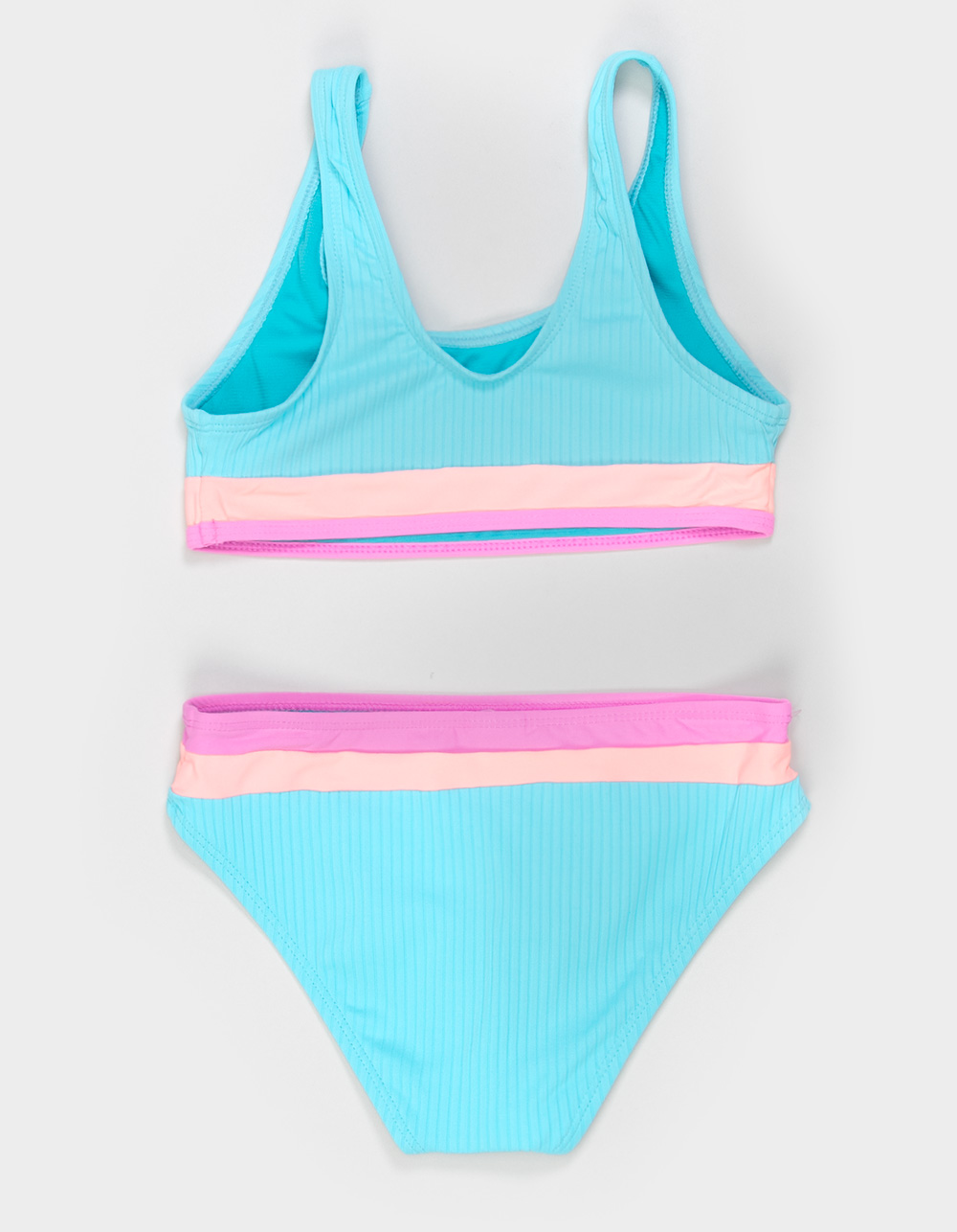 BEACH LINGO Ray Girls Bralette Bikini Set - BLUE COMBO