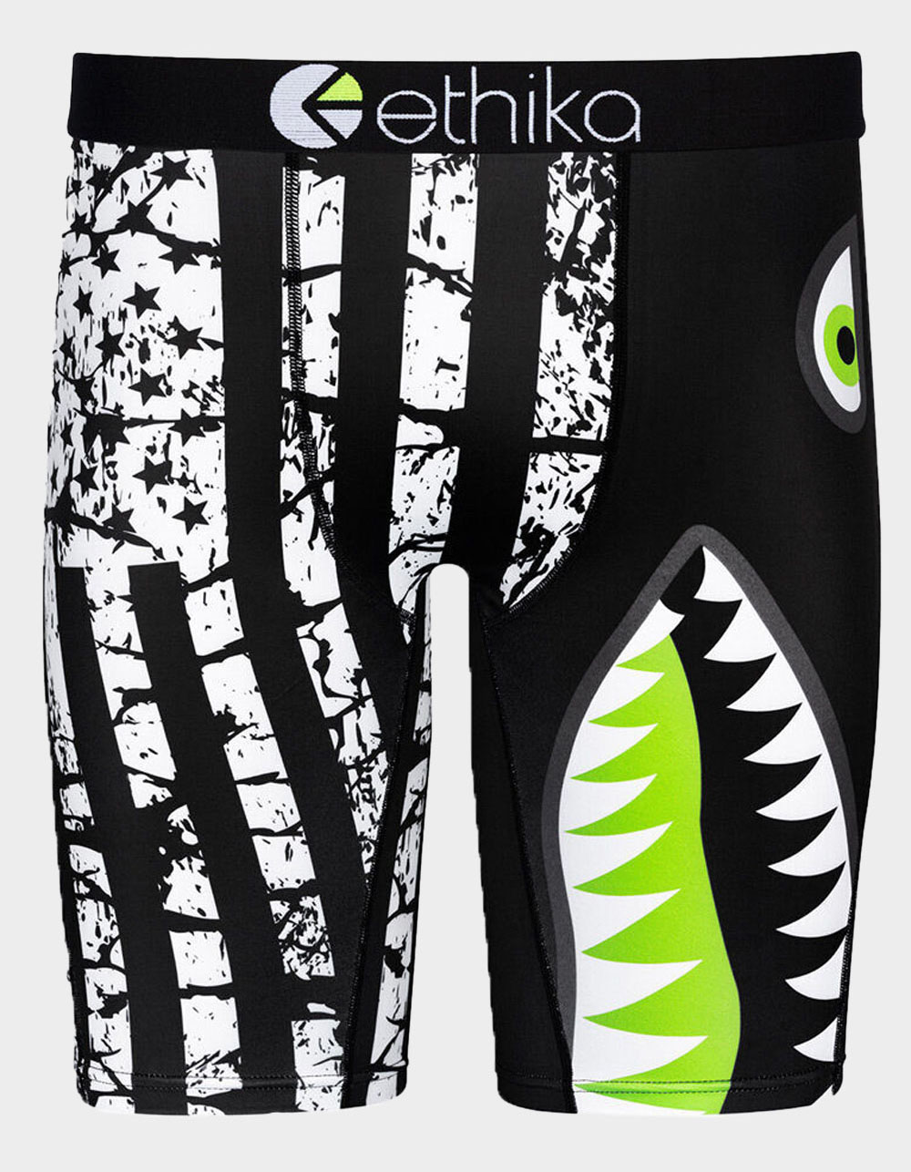 ETHIKA Bomber Black Flag Mens Boxer Briefs BLACK COMBO Tillys