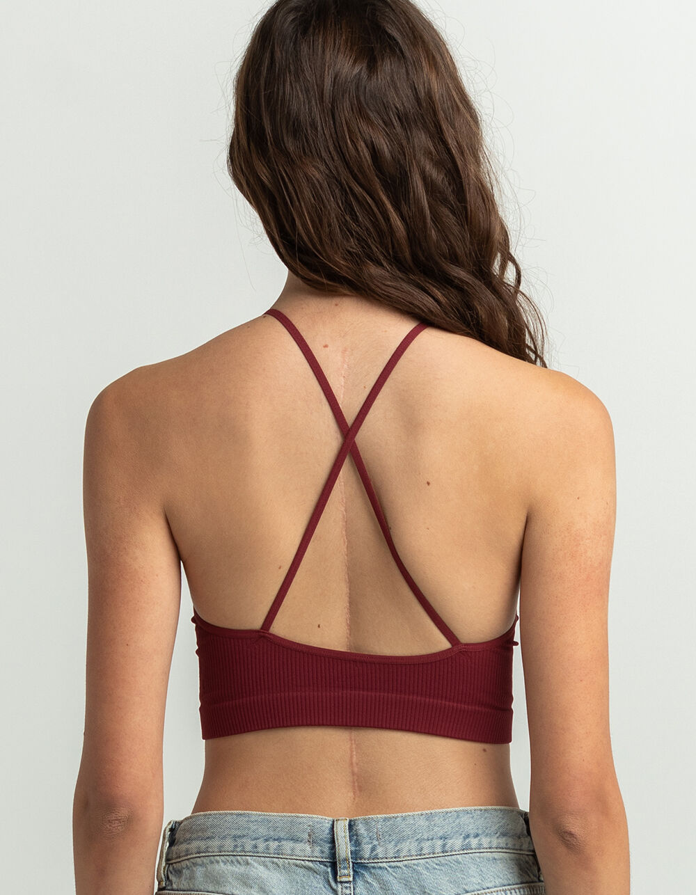 FREE PEOPLE What's The Scoop Bralette BERRY Tillys